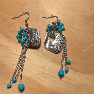 Silver and turquoise